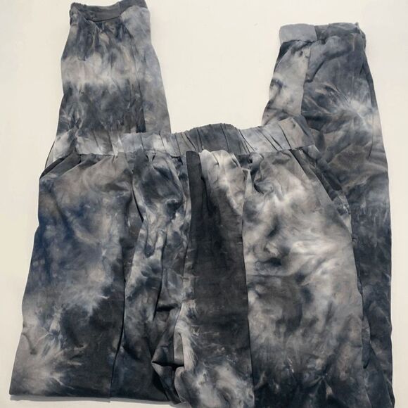 Juniors Joe B Marbled Tie Front Joggers with Pockets Size Medium - Picture 5 of 6